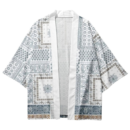 Abstract White Kimono