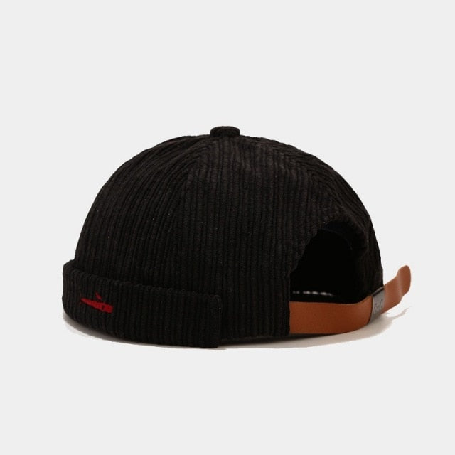 Brimless Corduroy Hat