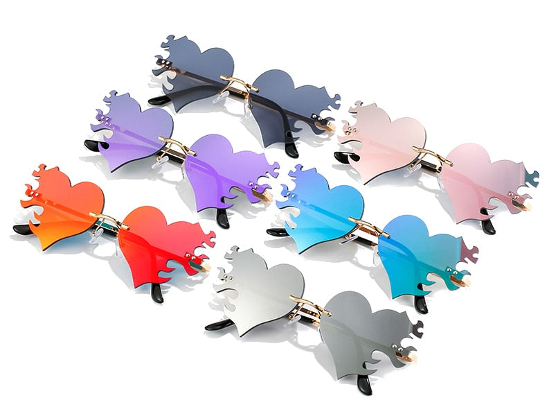 Heart Flame Sunglasses