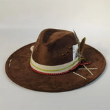 Distressed Wide-Brim Cowboy Hat — Unisex Western