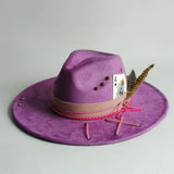 Distressed Wide-Brim Cowboy Hat — Unisex Western