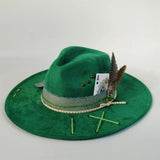Distressed Wide-Brim Cowboy Hat — Unisex Western