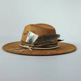 Distressed Wide-Brim Cowboy Hat — Unisex Western