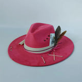 Distressed Wide-Brim Cowboy Hat — Unisex Western