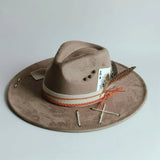 Distressed Wide-Brim Cowboy Hat — Unisex Western