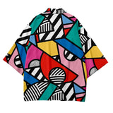 Artful Abstraction Kimono Shirt