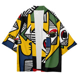 Artful Abstraction Kimono Shirt