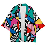 Artful Abstraction Kimono Shirt