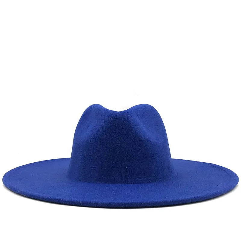 Sleek Wide Brim Fedora Hat
