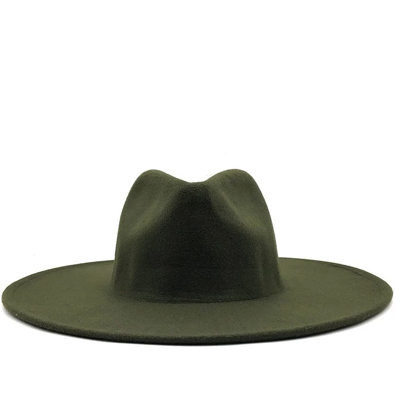 Sleek Wide Brim Fedora Hat