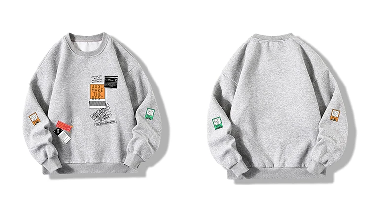 Patchwork crewneck best sale