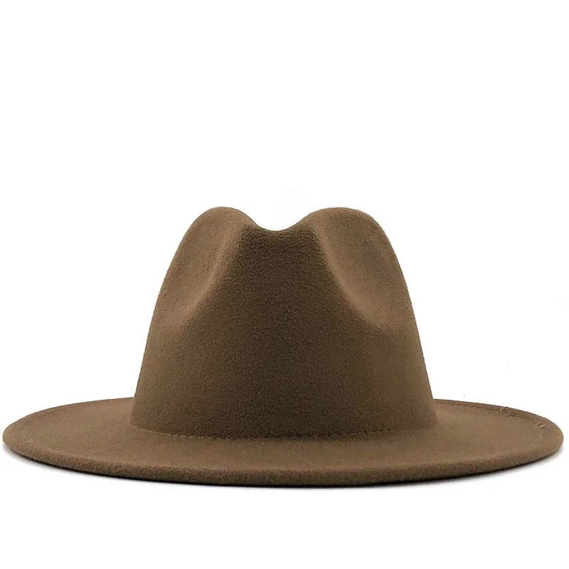 Sleek Wide Brim Fedora Hat