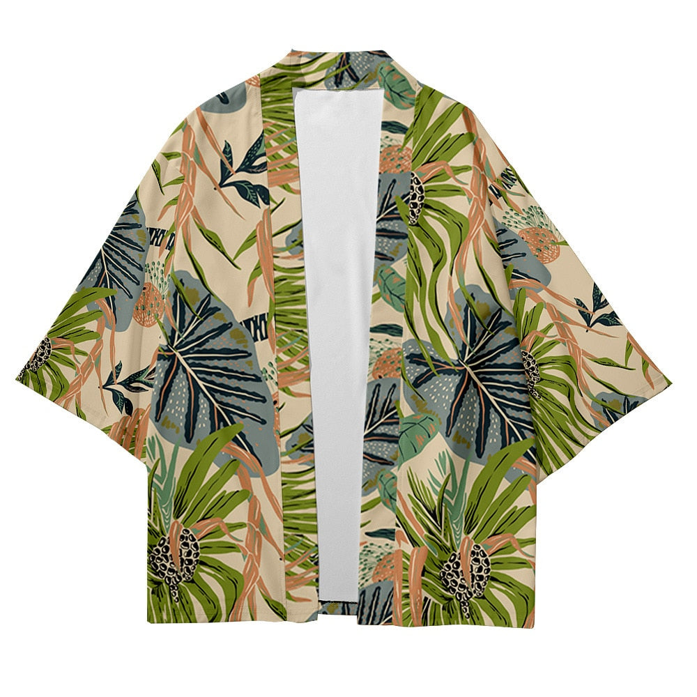 Tropical Kimono Japanese Shirt