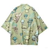 Mushroom Light Green Kimono