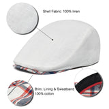 Linen Flat Scally Cap