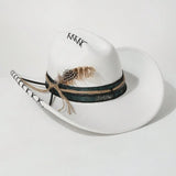 Distressed Wide-Brim Cowboy Hat — Unisex Western