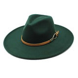 Wide-Brim Fedora Hat — Unisex Classic Print