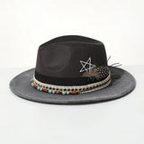 Distressed Wide-Brim Cowboy Hat — Unisex Western