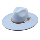 Wide-Brim Fedora Hat — Unisex Classic Print