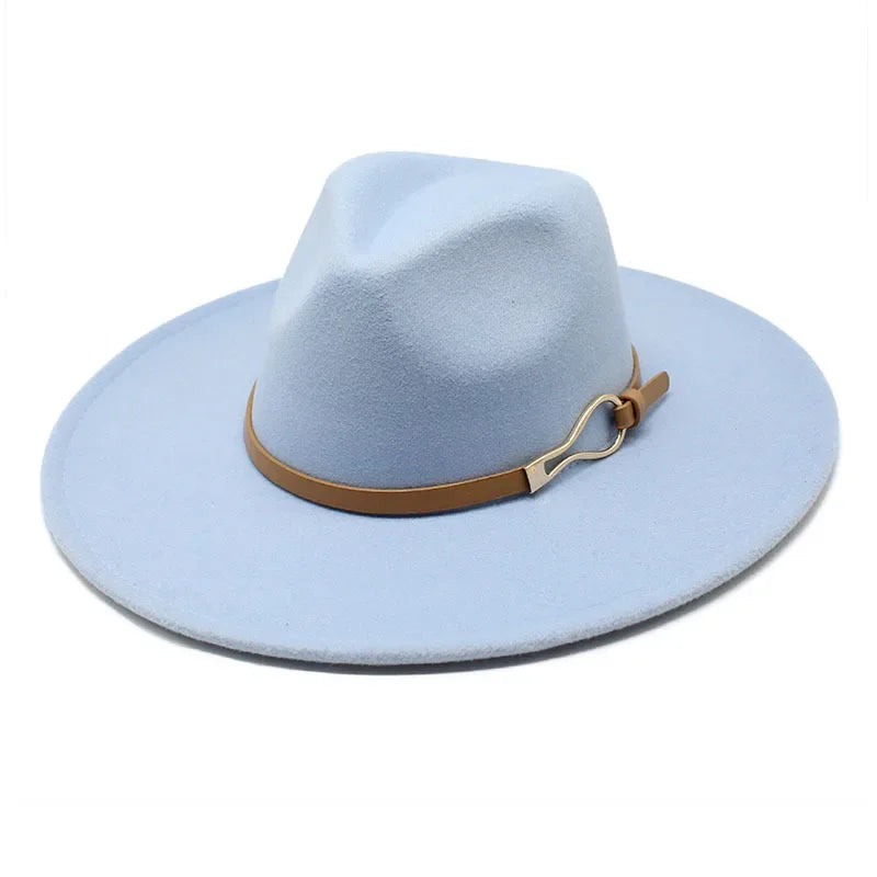 Wide-Brim Fedora Hat — Unisex Classic Print