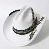 Distressed Wide-Brim Cowboy Hat — Unisex Western