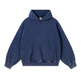 Navy Vintage Wash Oversized Hoodie