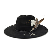 Distressed Wide-Brim Cowboy Hat — Unisex Western