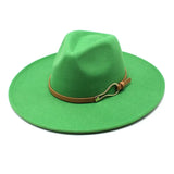 Wide-Brim Fedora Hat — Unisex Classic Print