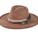 Distressed Wide-Brim Cowboy Hat — Unisex Western