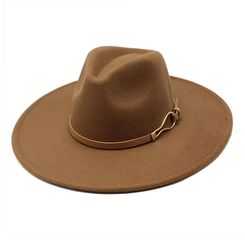 Wide-Brim Fedora Hat — Unisex Classic Print