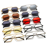 Square Metal Frame Sunglasses