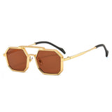 Square Metal Frame Sunglasses