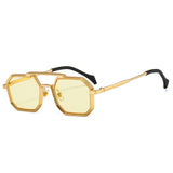 Square Metal Frame Sunglasses