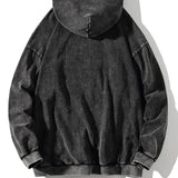 Vintage Black Acid Wash Hoodie