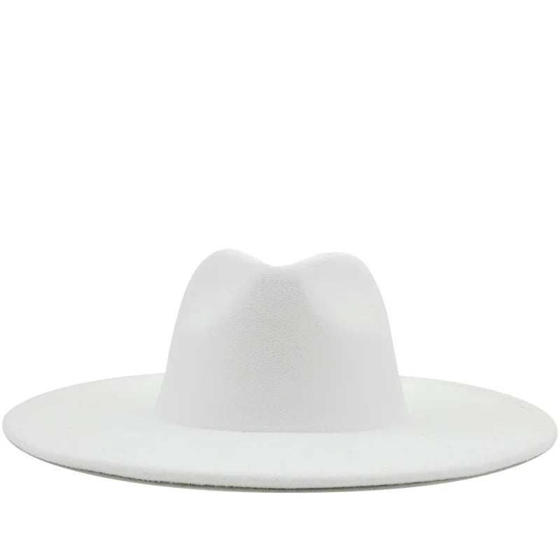 Sleek Wide Brim Fedora Hat