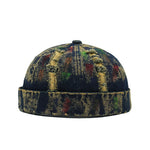 A-Black Yellow Colorful denim docker cap sixth colorway