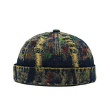 A-Black Yellow Colorful denim docker cap sixth colorway