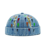 A-Blue Colorful denim docker cap eleventh colorway