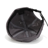 Adjustable brimless docker hat showing back adjuster