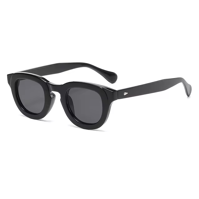 Vivid Oval Thick Sunglasses