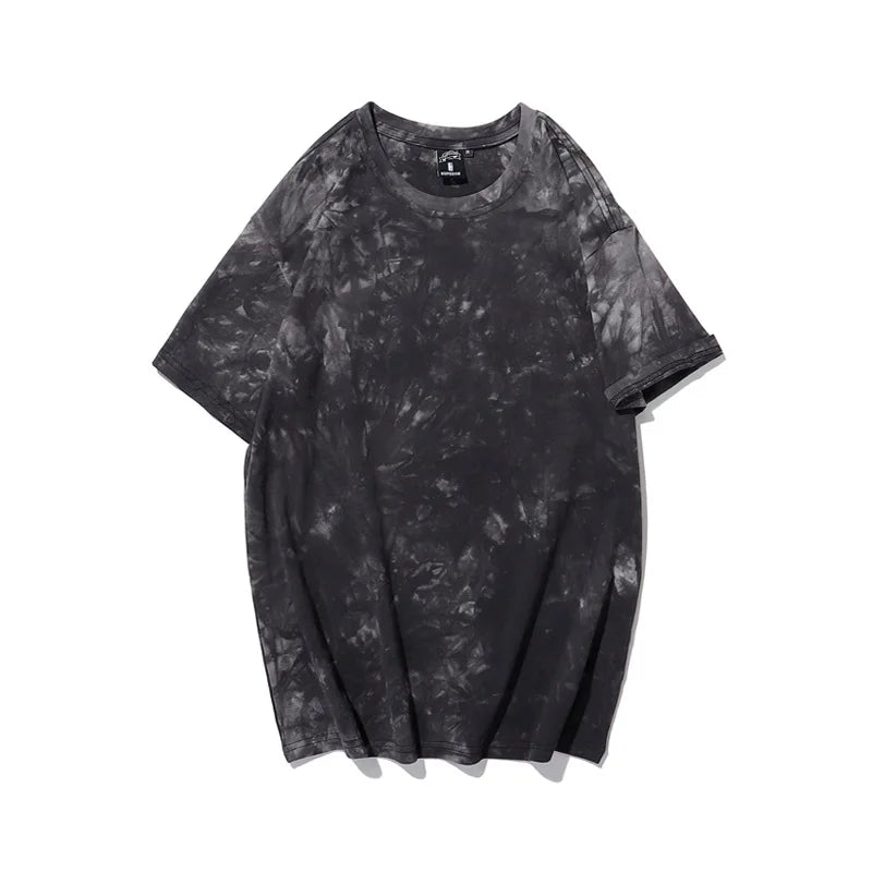 At-6320 2 Tie-dye oversized t-shirt, full body model view 2
