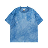 At-6583 Tie-dye oversized t-shirt, colorway flat lay