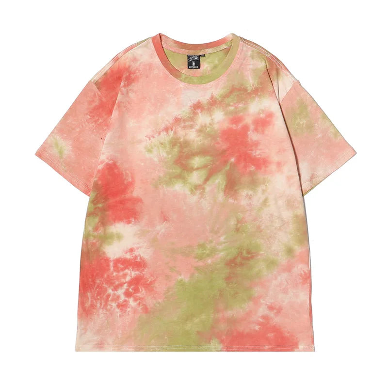 At-6585 Tie-dye oversized t-shirt, hanging view