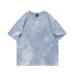 At-6749 2 Tie-dye oversized t-shirt, sleeve detail