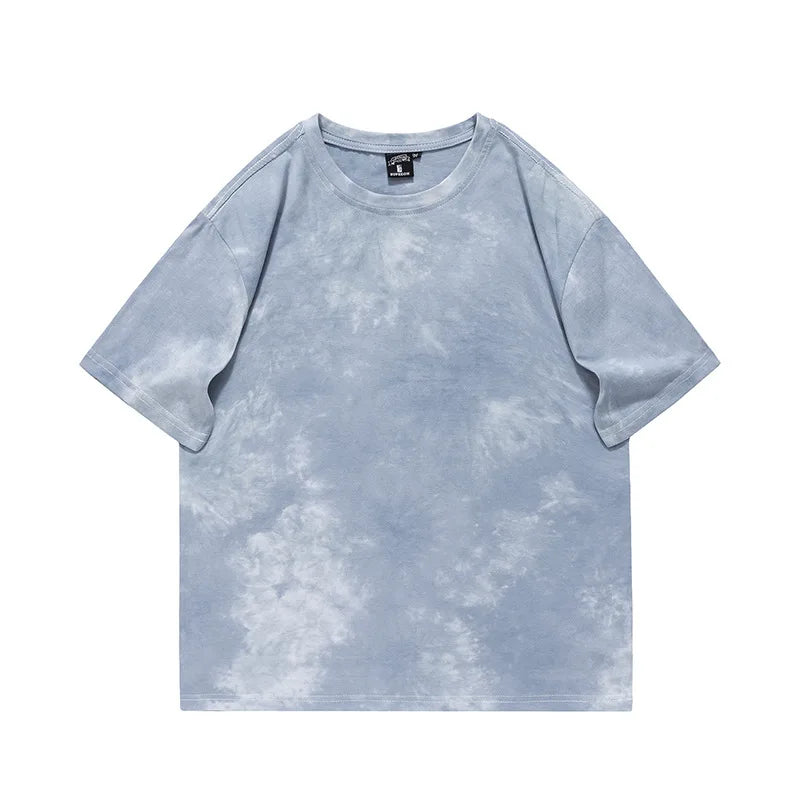 At-6749 2 Tie-dye oversized t-shirt, sleeve detail