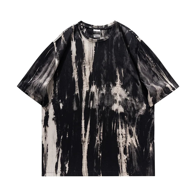 At-6860 Tie-dye oversized t-shirt, front view