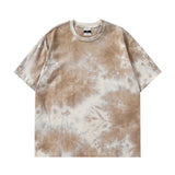 At-6861 Tie-dye oversized t-shirt, flat lay