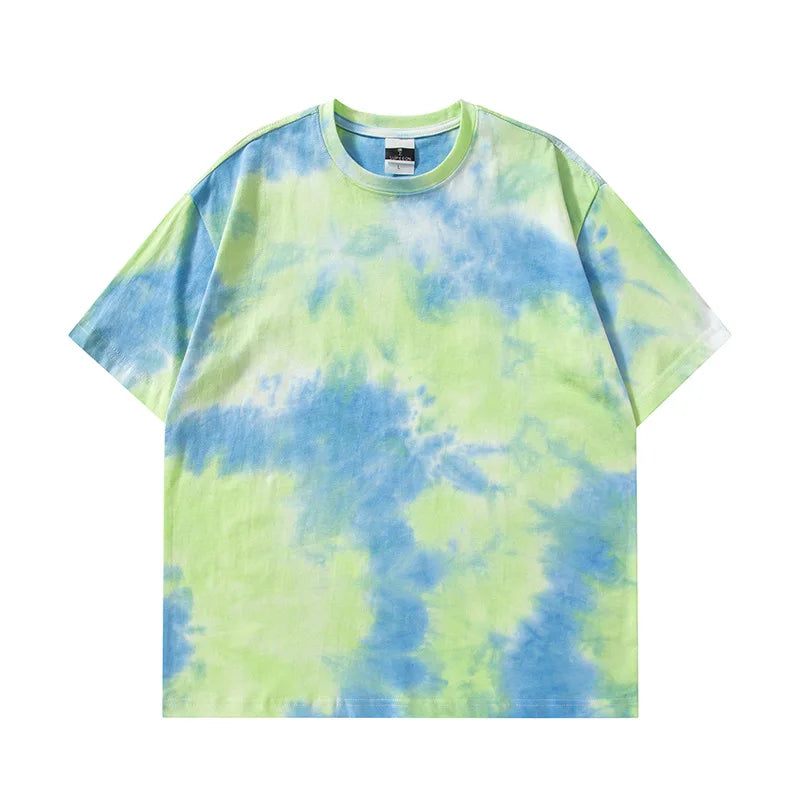 At-6863 Tie-dye oversized t-shirt, fabric detail