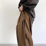 Baggy wide-leg cargo pants, back view