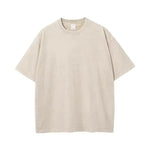 Beige t-shirt on a white background
